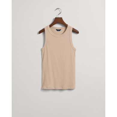 HIGH NECK RIB TANK TOP