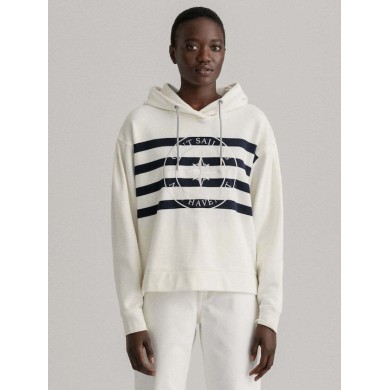 EMBROIDERED STRIPE HOODIE