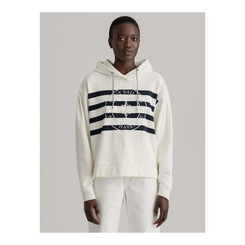 EMBROIDERED STRIPE HOODIE