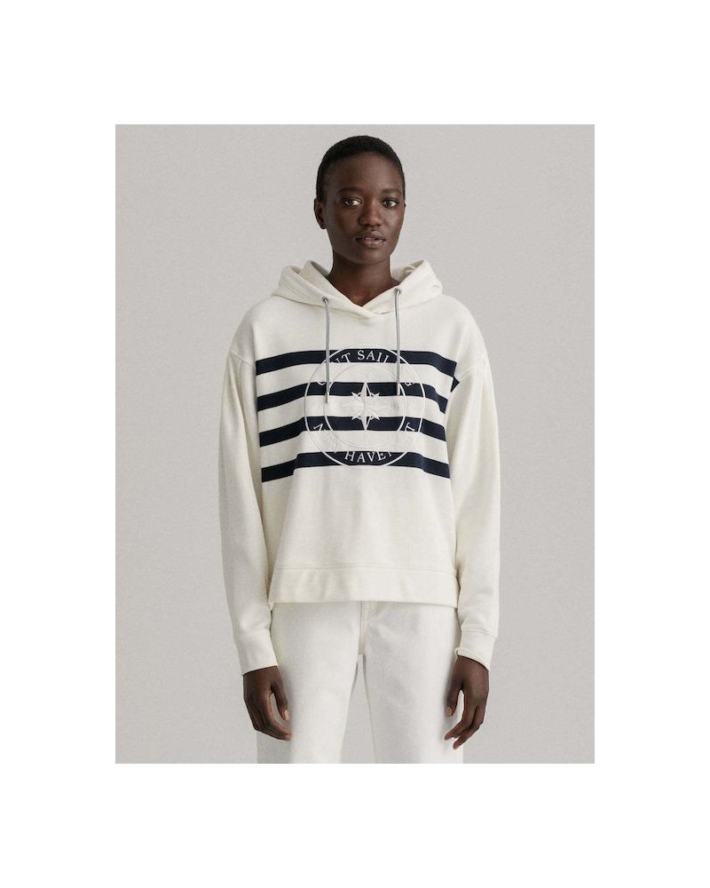 EMBROIDERED STRIPE HOODIE