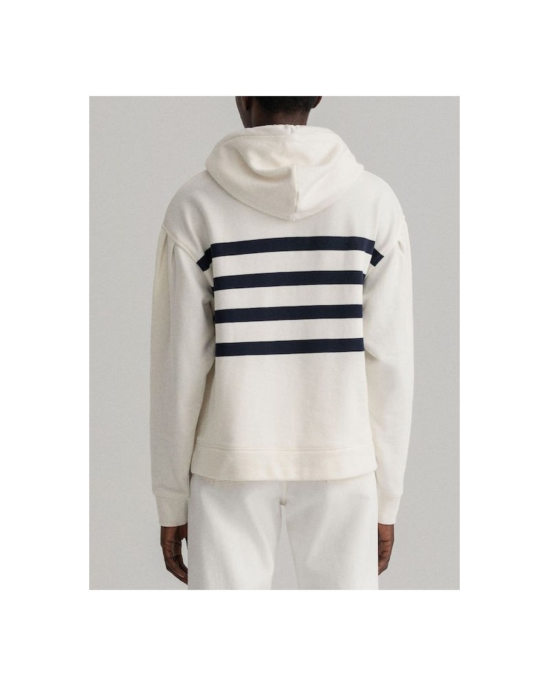 EMBROIDERED STRIPE HOODIE