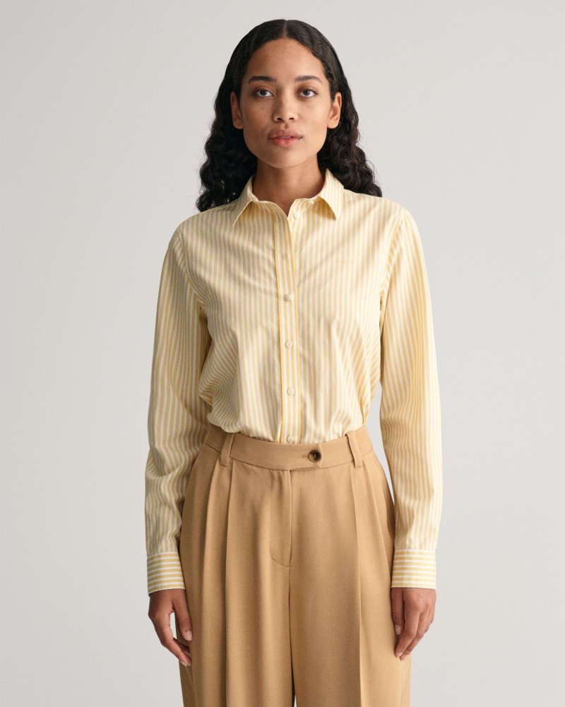 Regular Fit Striped Poplin Shirt