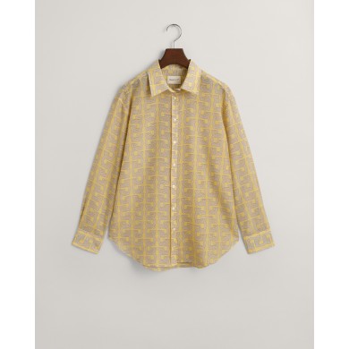 REL G PATTERN COT SILK SHIRT