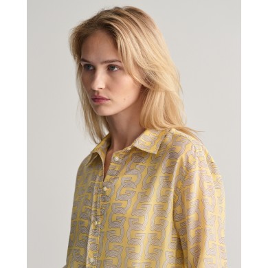 REL G PATTERN COT SILK SHIRT