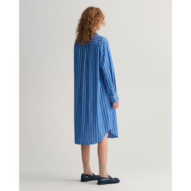 OS STRIPED SHIRT DRESS