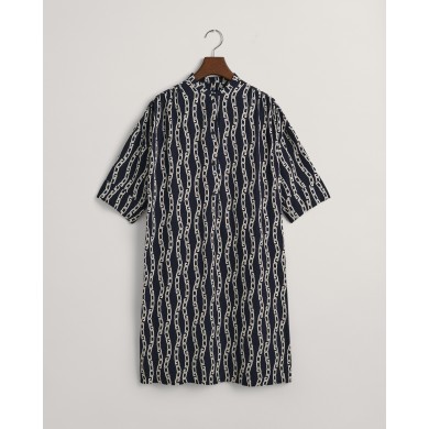 REL CHAIN PRINT TUNIC DRESS