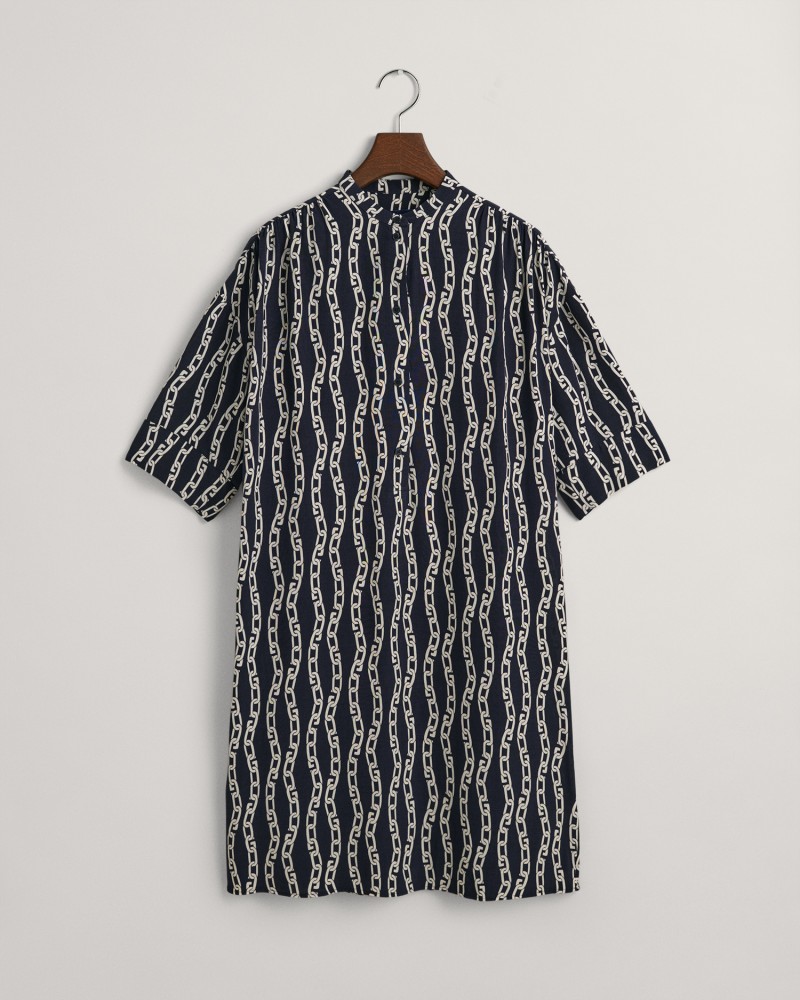 REL CHAIN PRINT TUNIC DRESS