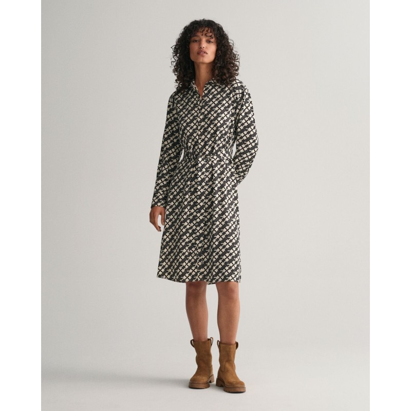 REL G PATTERN SHIRT DRESS