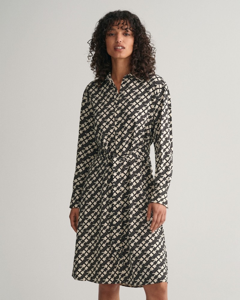 REL G PATTERN SHIRT DRESS