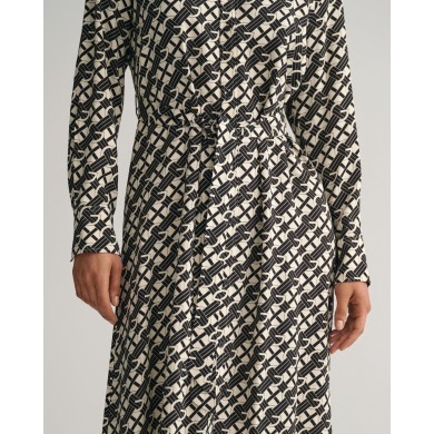 REL G PATTERN SHIRT DRESS