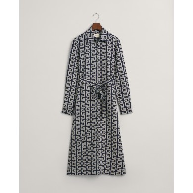 SLIM G PATTERN SHIRT DRESS