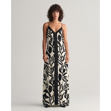 PALM PRINT STRAP DRESS