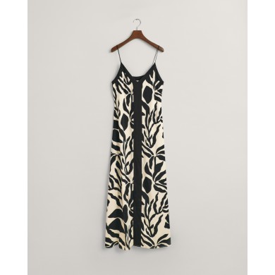 PALM PRINT STRAP DRESS