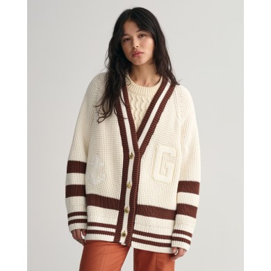 OVERSIZED GANT VARSITY CARDIGAN