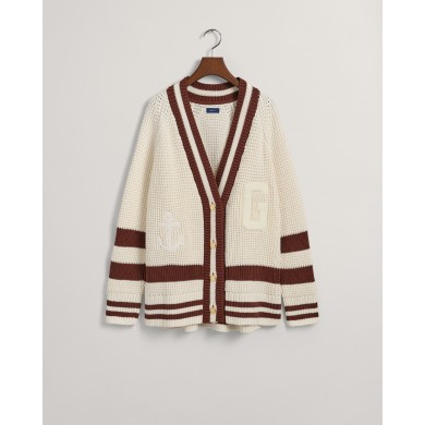 OVERSIZED GANT VARSITY CARDIGAN