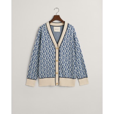 JACQUARD G KNIT CARDIGAN