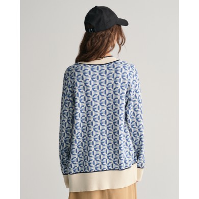 JACQUARD G KNIT CARDIGAN