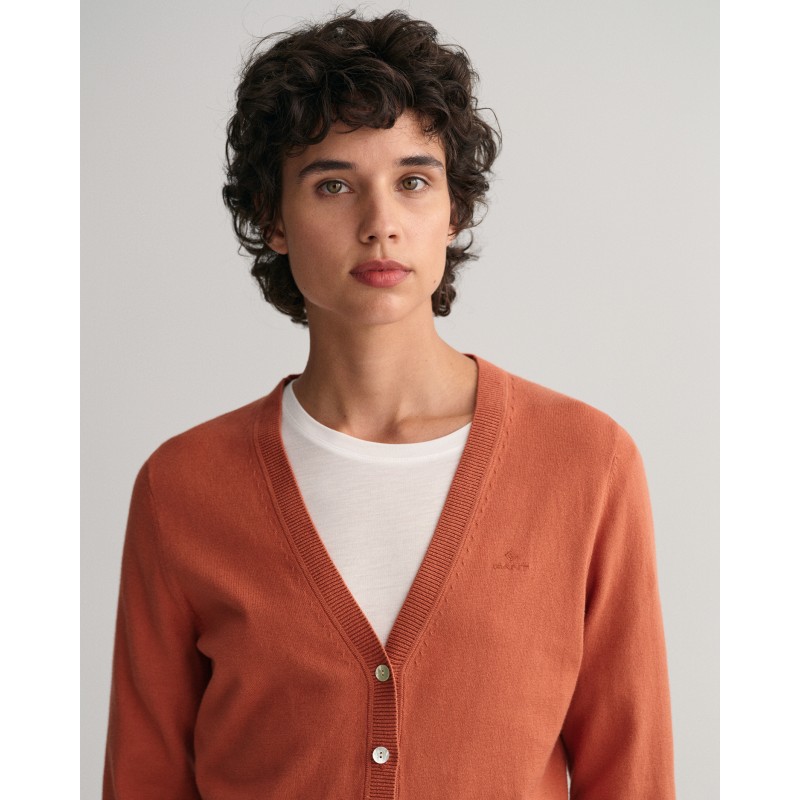 LIGHT COTTON V-CARDIGAN