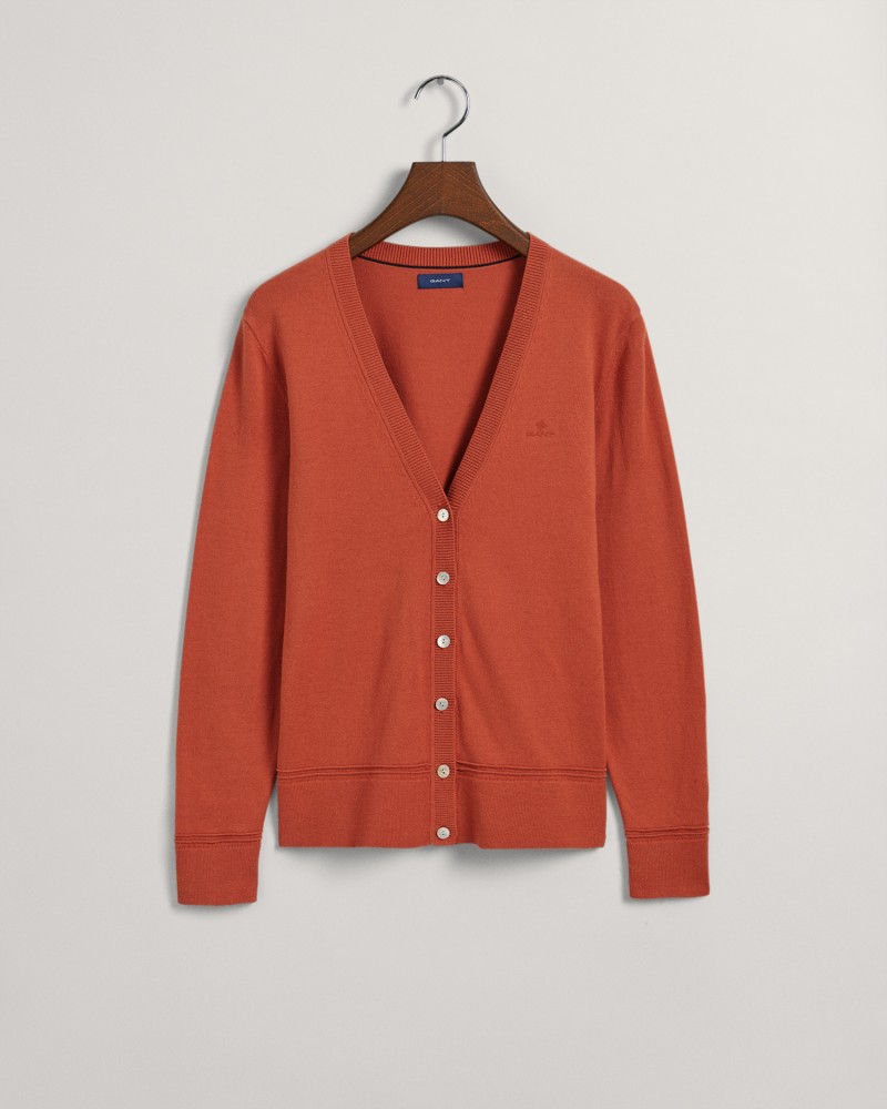 LIGHT COTTON V-CARDIGAN