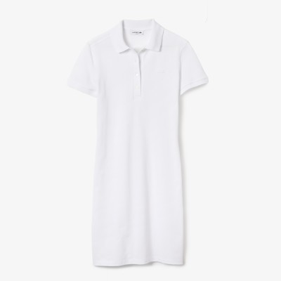 Robe polo stretch en mini Piqué