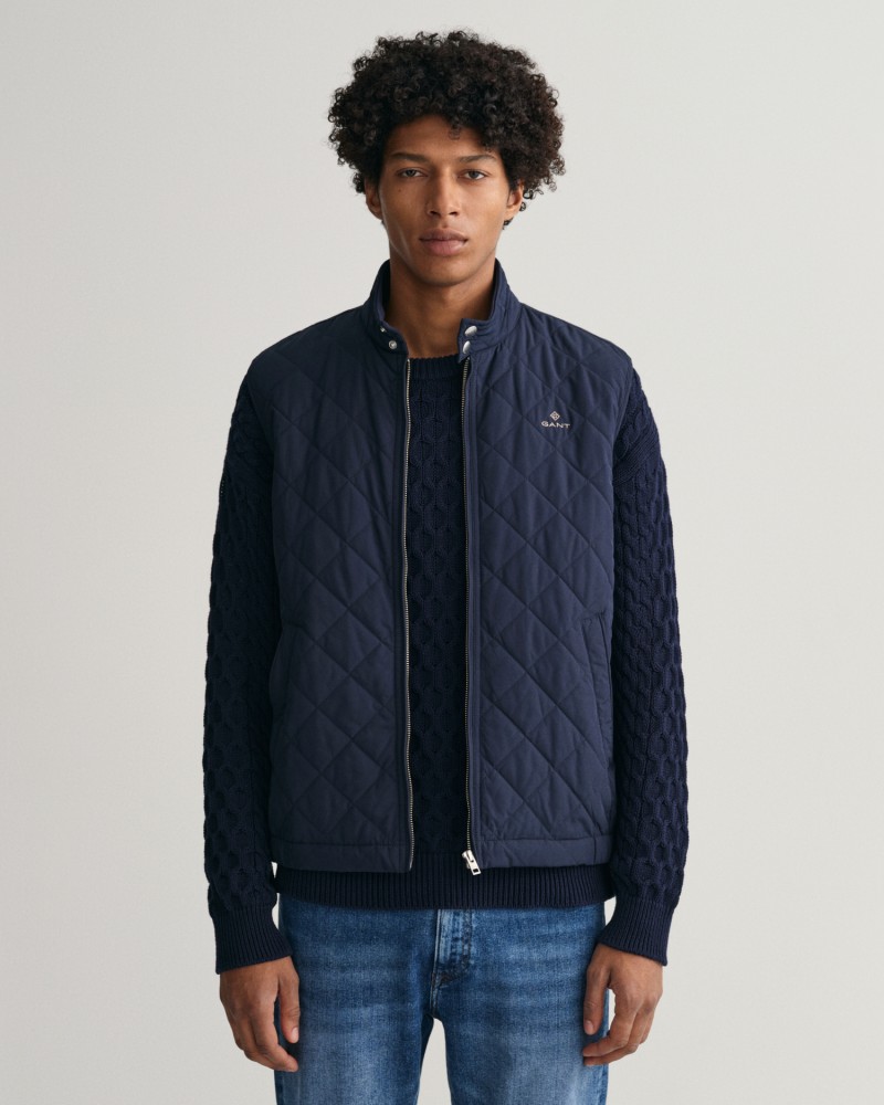 QUILTED WINDCHEATER VEST