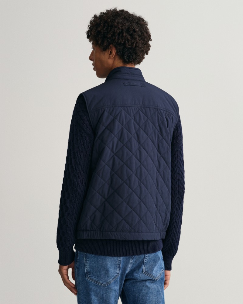 QUILTED WINDCHEATER VEST