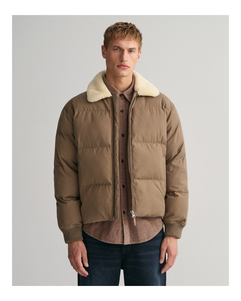 FLANNEL PADDED PUFFER JACKET