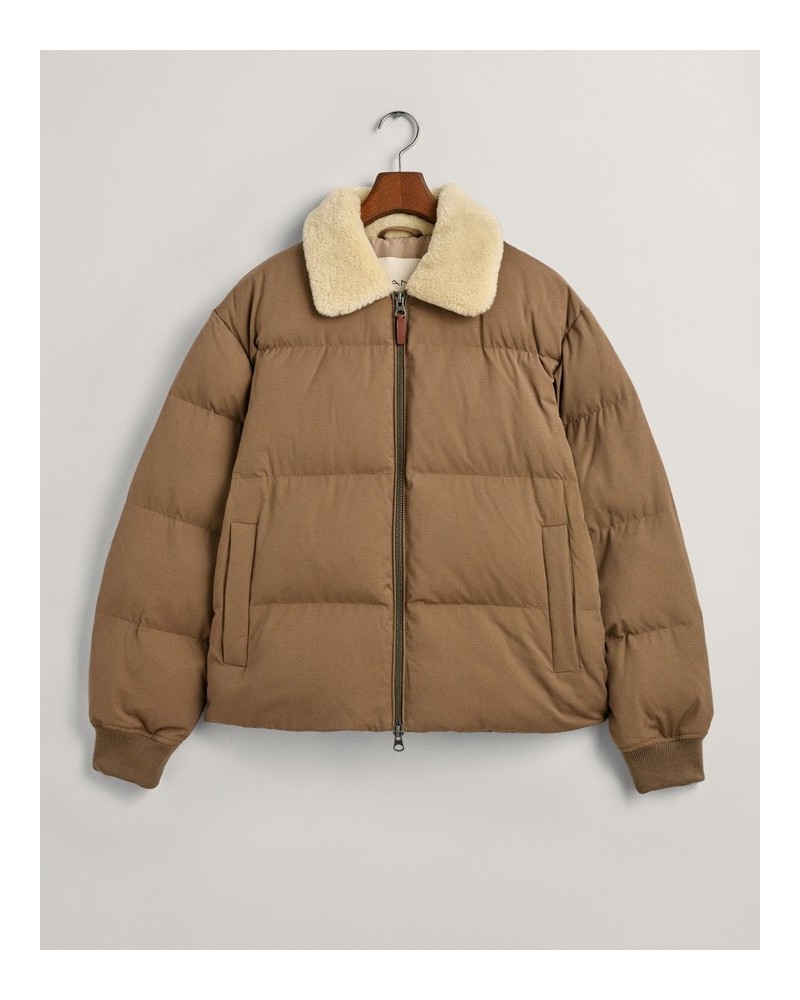 FLANNEL PADDED PUFFER JACKET