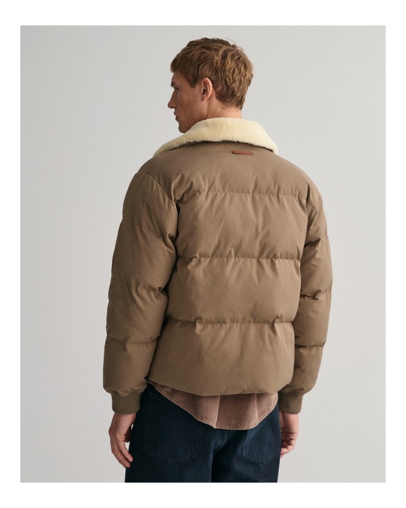 FLANNEL PADDED PUFFER JACKET