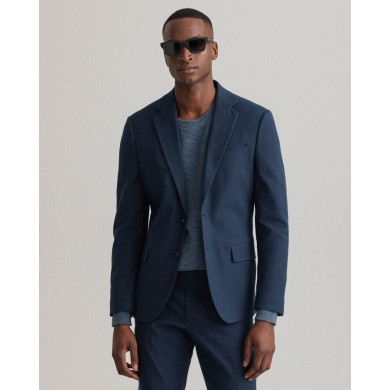 STRETCH LINEN SUIT BLAZER