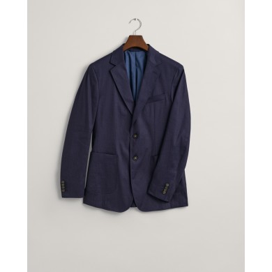 SLIM COTTON LINEN SUIT BLAZER