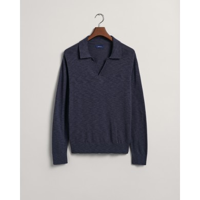 COTTON LINEN POLO