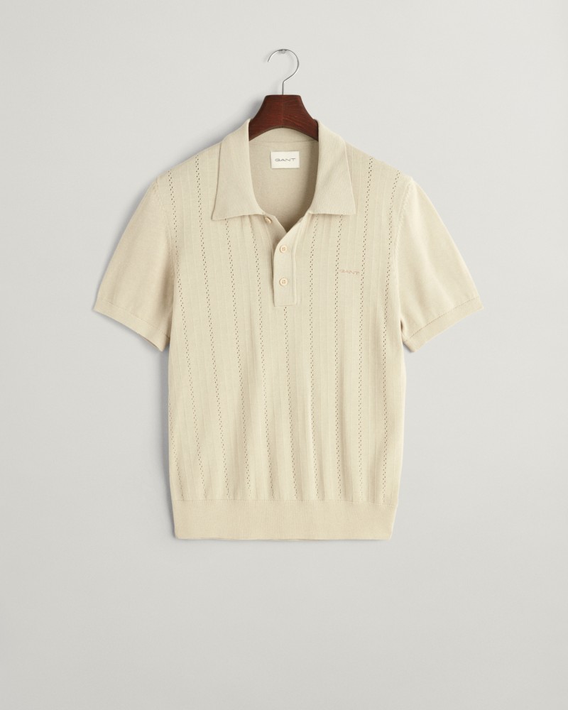 POINTELLE TEXTURED SS POLO