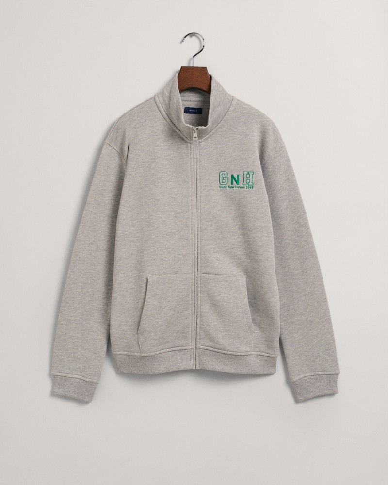 RELAXED GANT  NEW HAVEN ZIP SWEAT