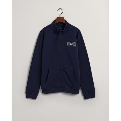 RELAXED GANT  NEW HAVEN ZIP SWEAT