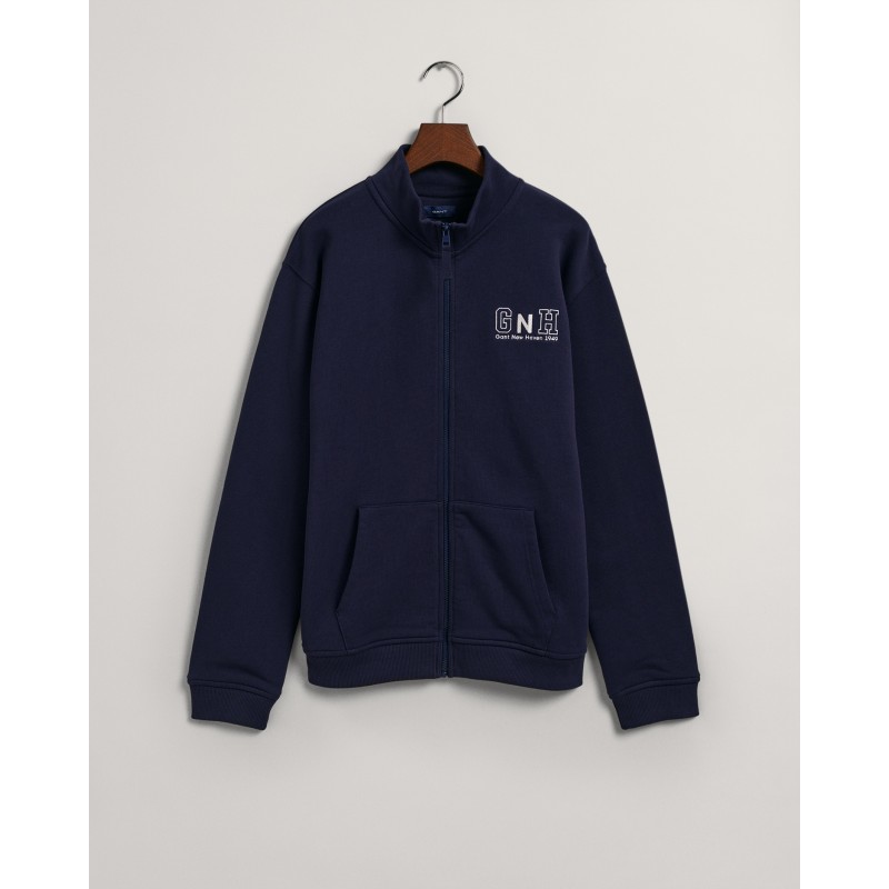 RELAXED GANT  NEW HAVEN ZIP SWEAT