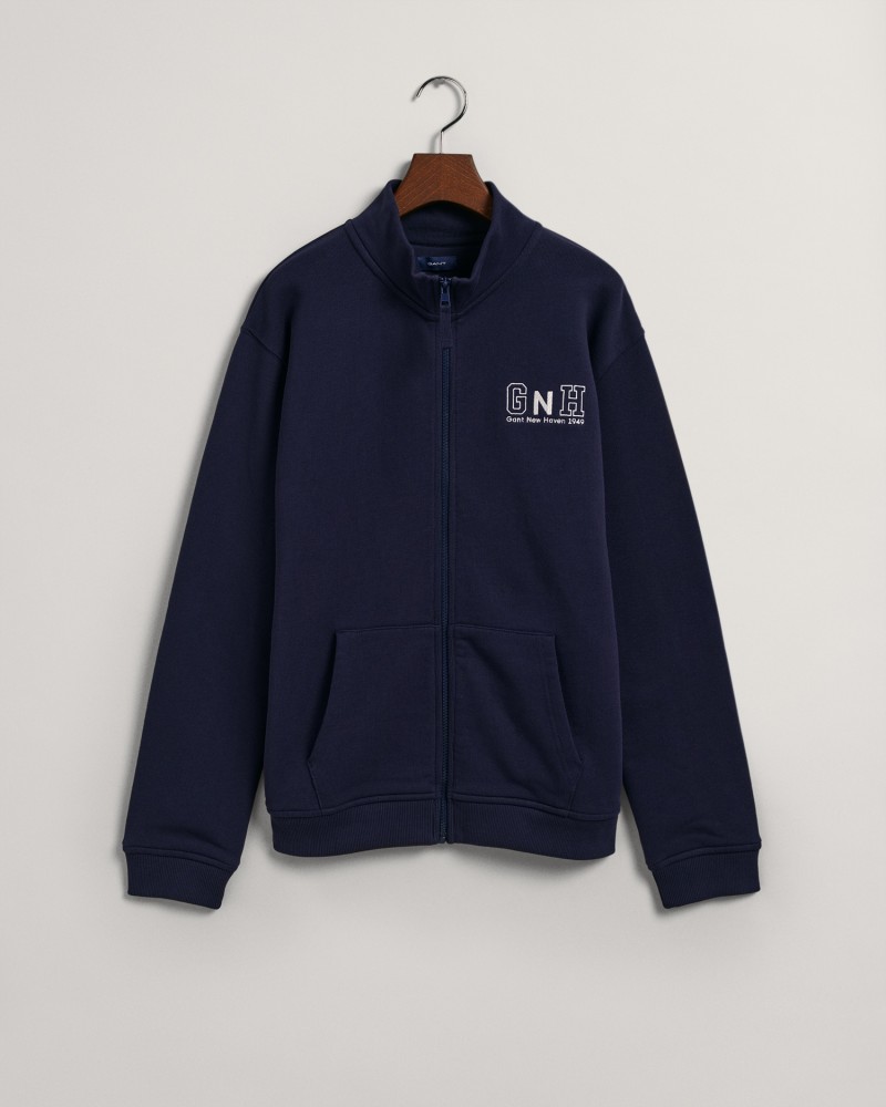 RELAXED GANT  NEW HAVEN ZIP SWEAT