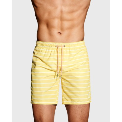 BRETON STRIPE SWIM SHORTS LONG CUT