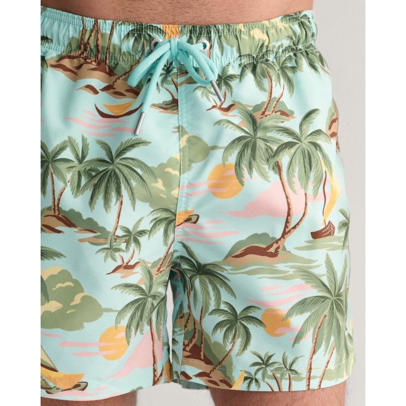 HAWAII PRINT SWIM SHORTS