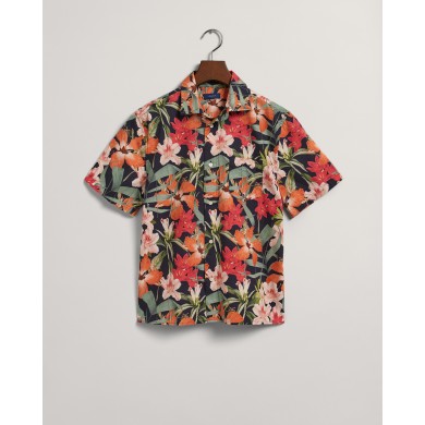 TROPICAL PRINT  SS SHIRT