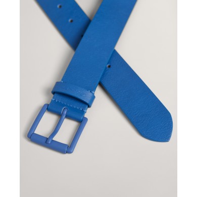 TONAL BUCKLE LEATHER BELT