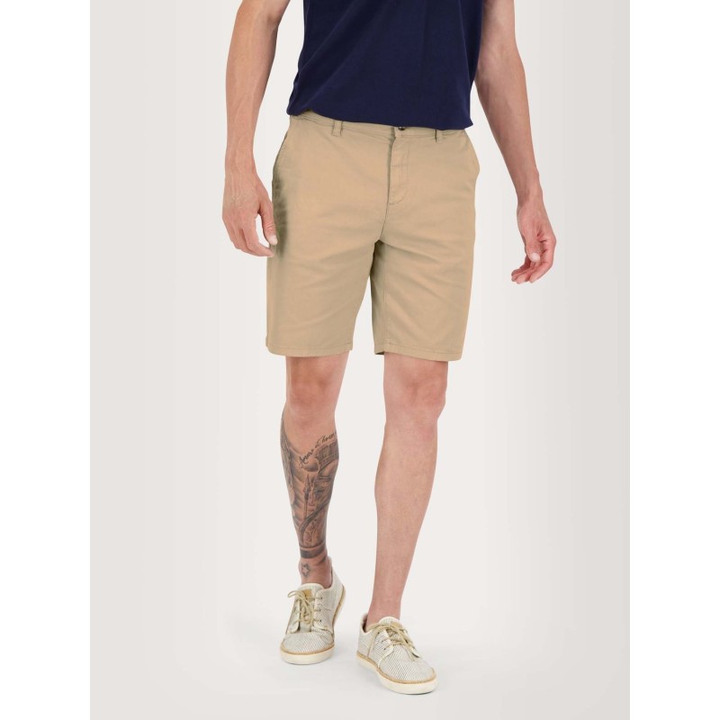 Bermuda Homme Coton Stretch Beige