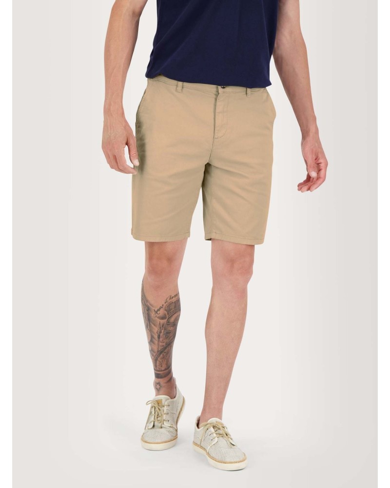 Bermuda Homme Coton Stretch Beige