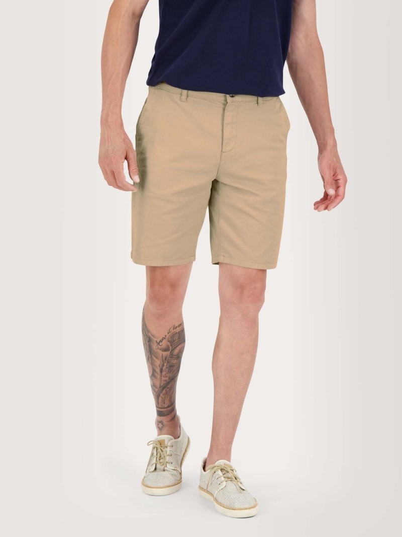 Bermuda Homme Coton Stretch Beige