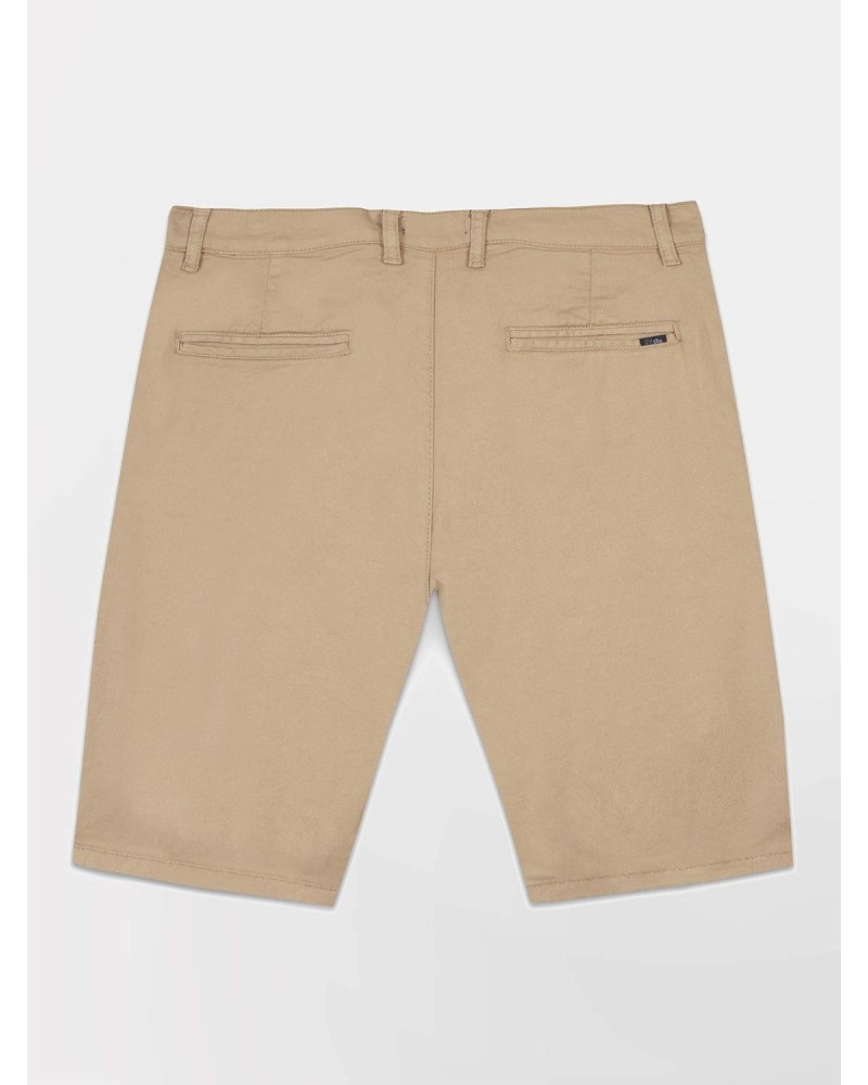 Bermuda Homme Coton Stretch Beige