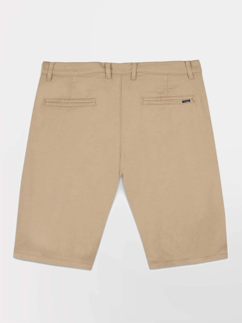 Bermuda Homme Coton Stretch Beige