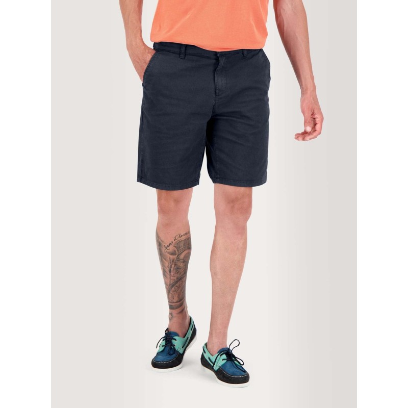 Bermuda Homme Coton Stretch Marine