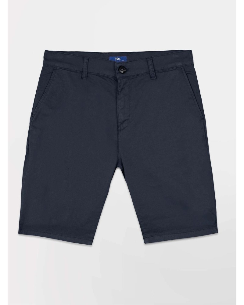 Bermuda Homme Coton Stretch Marine