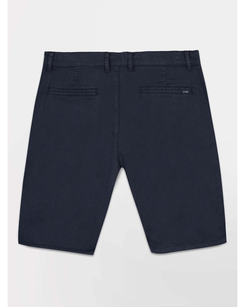 Bermuda Homme Coton Stretch Marine