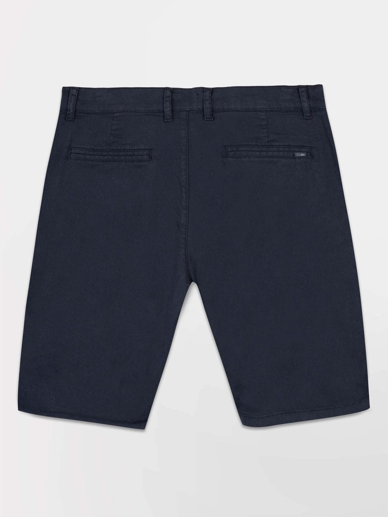 Bermuda Homme Coton Stretch Marine